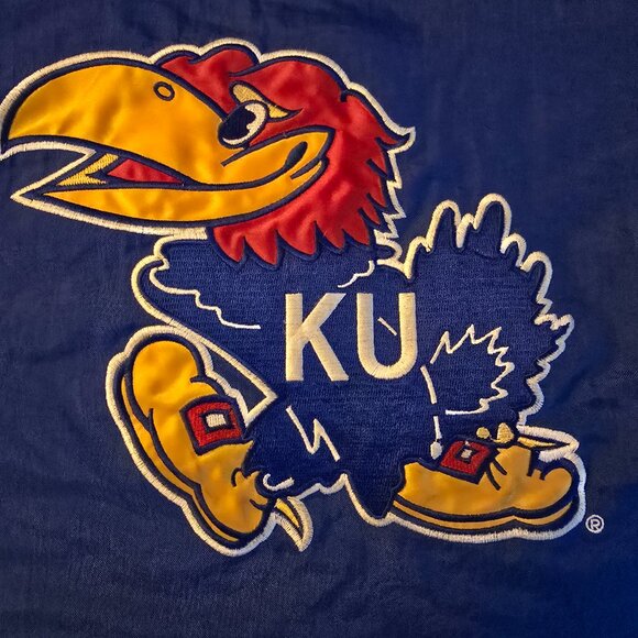 Vintage 90s NCAA kansas jayhawks starter jacket half zip - large - Picture 11 of 11